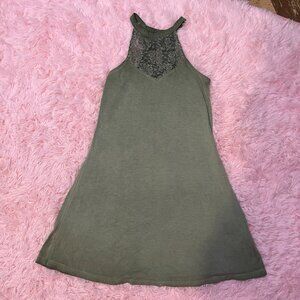 Olive Green Mudd Summer Dress